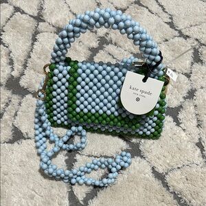 Kate Spade x Target Blue and Green Beaded Handbag - NWT